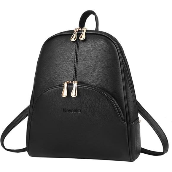 Backpack Purse for Women Casual Shoulder Bag PU Leather Zipper Closure main image 4